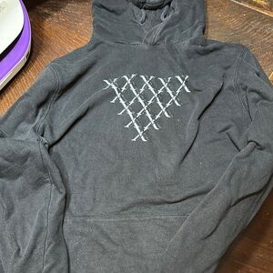 Express Black Geometric Sweatshirt
